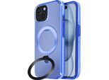 Avizar, Custodia Magsafe Per Apple Iphone 15 Antiurto Con Supporto Pieghevole, Blu