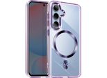 Avizar, Custodia Magsafe Per Samsung Galaxy S24 / S25 Colore Cristallo, Viola