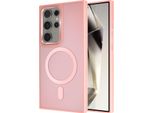 Avizar, Custodia Magsafe Per Samsung Galaxy S24 Ultra Frost Colour, Rosa