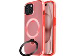 Avizar, Custodia Magsafe Per Apple Iphone 15 Antiurto Con Supporto Pieghevole, Rosso