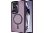 Avizar, Custodia Magsafe Per Samsung Galaxy S24 Ultra Frost Colour, Viola