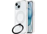 Avizar, Custodia Magsafe Per Apple Iphone 15 Antiurto Con Supporto Pieghevole, Bianco