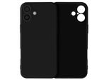 Avizar, Custodia Protettiva Flessibile Per Apple Iphone 16, Soft Touch, Nero