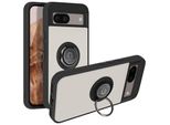 Avizar, Custodia Per Cellulare Con Supporto Per Anello Google Pixel 8A, Nero