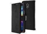Avizar, Custodia Protettiva Flip Con Funzione Stand Per Samsung Galaxy S5 Mini, Nero