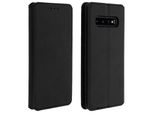 Avizar, Custodia In Ecopelle Flip Classic Edition Per Samsung Galaxy S10, Nero