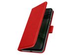 Avizar, Custodia In Pelle Artificiale Con Funzione Stand Huawei P Smart 2019, Honor 10 Lite, Rosso