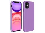 Custodia Semirigida In Silicone Per Cellulare Apple Iphone 11, Soft Touch - Viola