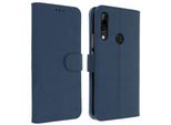 Flip Cover, Custodia Flip Per Huawei P Smart Z/Y9 Prime 2019, Honor 9X - Blu Scuro
