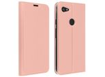 Custodia Flip Con Funzione Di Portacarte E Supporto Per Google Pixel 3A Xl Dux Ducis Oro Rosa