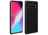 Custodia Semirigida In Silicone Per Cellulare Samsung Galaxy S10 Plus, Soft Touch - Nero