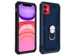 Avizar, Custodia Ibrida Per Cellulare Con Supporto Ad Anello Per Apple Iphone 11, Blu Scuro