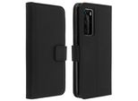 Avizar, Huawei P40 Flip Cover Con Slot Per Schede E Funzione Stand, Nero