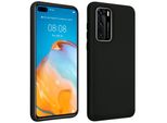 Custodia Per Cellulare In Silicone Semirigido Huawei P40, Soft Touch - Nero