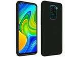 Custodia Per Cellulare In Silicone Semirigido Xiaomi Redmi Note 9, Soft Touch - Nero