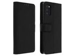 Avizar, Samsung Galaxy A41 Flip Cover Con Slot Per Schede E Funzione Stand, Nero