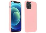 Custodia Semirigida In Silicone Per Cellulare Apple Iphone 12 / 12 Pro, Soft Touch - Rosa