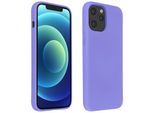 Custodia Semirigida In Silicone Per Cellulare Apple Iphone 12 Pro Max, Soft Touch - Viola