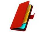 Custodia In Pelle Finta Con Funzione Di Supporto Per Xiaomi Redmi 9 - Rosso