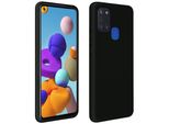 Custodia Semirigida In Silicone Per Cellulare Samsung Galaxy A21S, Soft Touch - Nero