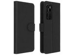 Avizar, Flip Cover Portafoglio, Custodia In Pelle Finta Per Huawei P40, Nero
