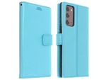 Samsung Galaxy Note 20 Flip Cover Con Slot Per Schede E Funzione Stand - Blu