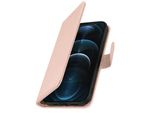 Custodia In Pelle Finta Con Funzione Stand Per Apple Iphone 12 Pro Max - Oro Rosa