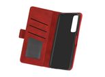 Honor 10X Lite Vintage Flip Cover Con Portafoglio E Funzione Stand - Rosso Vino
