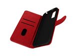 Custodia In Pelle Finta Con Funzione Di Supporto Per Xiaomi Redmi Note 10 5G - Rosso