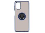 Custodia Ibrida Per Cellulare Con Supporto Ad Anello Per Samsung Galaxy A02S - Blu