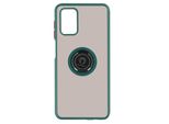 Custodia Ibrida Per Cellulare Con Supporto Ad Anello Per Samsung Galaxy A02S - Verde