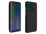 Avizar, Huawei Y6P View Cover Con Effetto Specchio E Funzione Stand, Nero