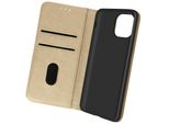 Custodia In Pelle Finta Con Funzione Di Supporto Per Apple Iphone 13 Pro Max - Oro