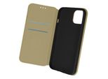 Cover In Ecopelle Classic Edition, Custodia Flip Per Apple Iphone 13 Pro - Oro