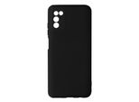 Avizar, Custodia Semirigida In Silicone Per Samsung Galaxy A03S, Soft Touch, Nero