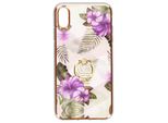 Custodia Ibrida Per Cellulare Con Supporto Ad Anello Per Apple Iphone Xs Max - Fiori