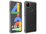 Avizar, Set Di Protezione Premium Per Google Pixel 4A Custodia Protettiva + Pellicola Protettiva, Trasparente