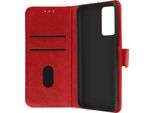 Custodia In Pelle Finta Con Funzione Di Supporto Per Oppo A16 / A16S - Rosso