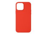 Custodia Semirigida In Silicone Per Apple Iphone 13 Pro, Soft Touch - Rosso Corallo
