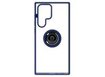 Avizar, Custodia Ibrida Per Cellulare Con Supporto Per Anello Samsung Galaxy S22 Ultra, Blu