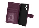 Oppo Reno 8 Lite 5G Custodia In Pelle Finta Con Slot Per Schede - Viola