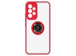 Custodia Ibrida Per Cellulare Con Supporto Ad Anello Samsung Galaxy A53 5G - Rosso