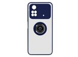 Avizar, Custodia Ibrida Per Cellulare Con Supporto Ad Anello Xiaomi Poco M4 Pro 4G, Blu