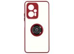 Custodia Ibrida Per Cellulare Con Supporto Ad Anello Xiaomi Poco X4 Gt - Rosso