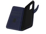 Custodia In Pelle Finta Con Funzione Stand Per Oppo Find X5 - Blu Scuro