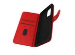 Custodia In Pelle Finta Con Funzione Di Supporto Per Oppo Find X5 - Rosso