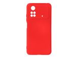 Custodia Semirigida In Silicone Per Xiaomi Poco M4 Pro 4G, Soft Touch - Rosso