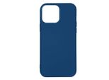 Custodia Semirigida In Silicone Per Apple Iphone 14 Pro, Soft Touch - Blu Scuro