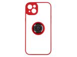 Custodia Ibrida Per Cellulare Con Supporto Ad Anello Per Apple Iphone 14 - Rosso