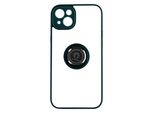Custodia Ibrida Per Cellulare Con Supporto Ad Anello Apple Iphone 14 - Blu-Verde